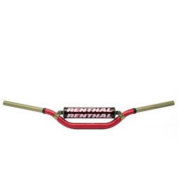 Manillar Renthal Twinwall alto rojo con protector