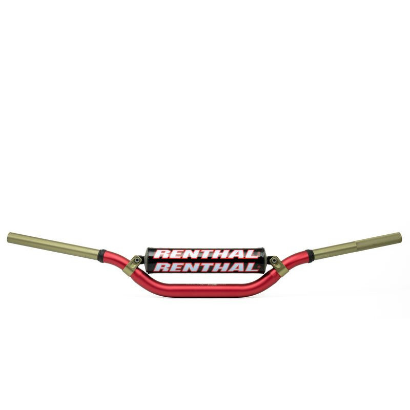 Manillar Renthal Twinwall alto rojo con protector