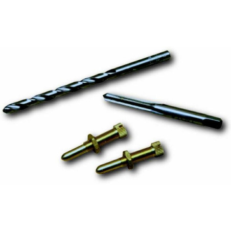 Kit instalación tornillos de ralentí + broca + macho Motion Pro para Banshee