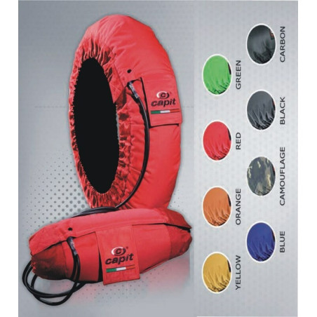 Calentadores CAPIT Suprema Spina Color negro (17'' - Del.120/Tra.180)