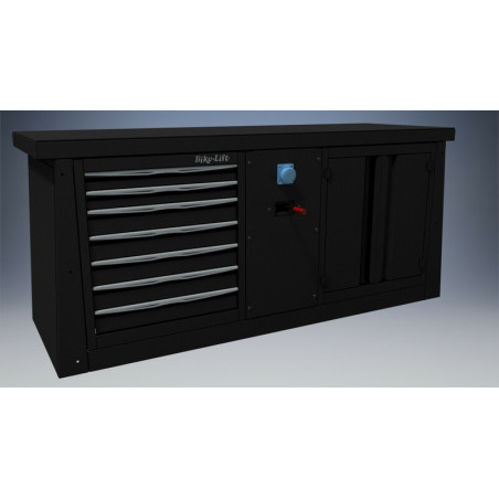 MUEBLE 2M 7 CAJONES/AIRE-ELECTRICIDAD/ARMARIO BIKE LIFT - MF-BL2000+M1+M8+M10