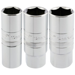 Juego de 3 vasos para bujias 1/2'' DRAPER
