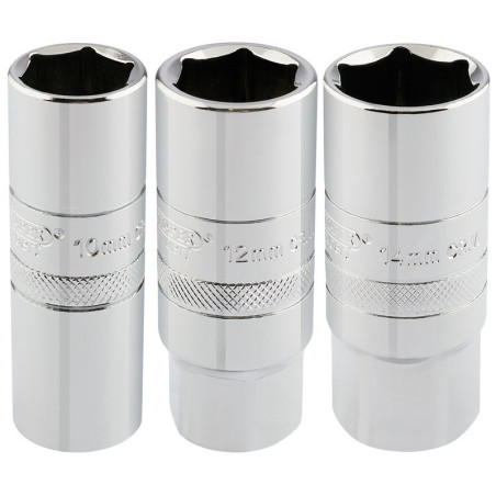 Juego de 3 vasos para bujias 1/2'' DRAPER