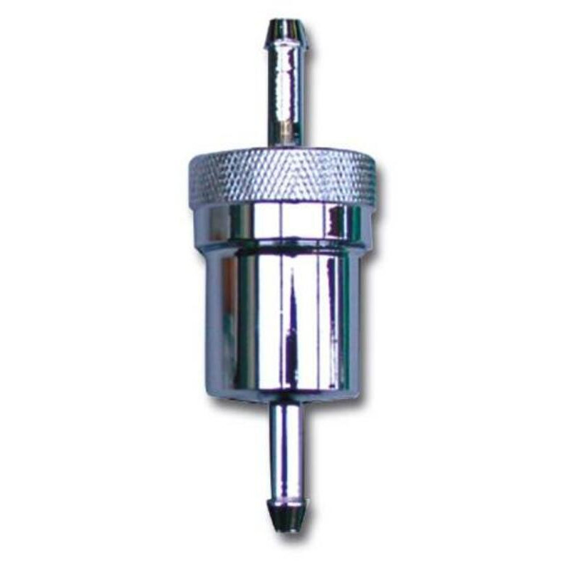 Filtro de gasolina BIHR redondo alu anodizado desmontable L75mm