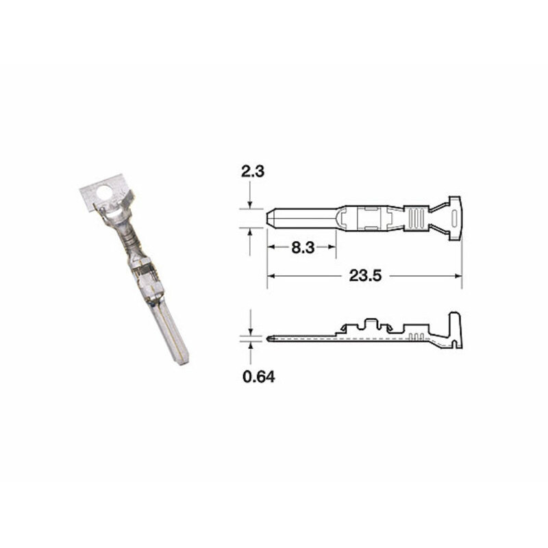 Terminal de cable hembra serie 090 SMTO BIHR Ø0,85mm²/1,25mm² - 50 uds