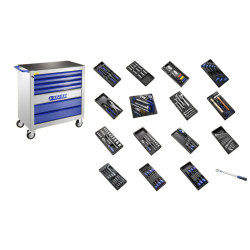 Carros de taller EXPERT XL equipado de 250 herramientas - 7 Cajones