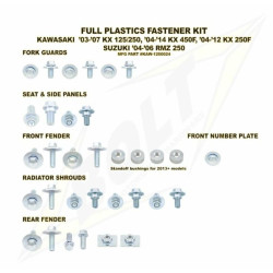Kit tornillería de plástica Bolt KAWA 13 KX250F / 12-13 KX450F