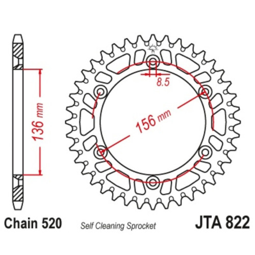 Kit de cadena JT 520HDS 15/53 Super-Reforzado - corona ultraligero autolimpiable