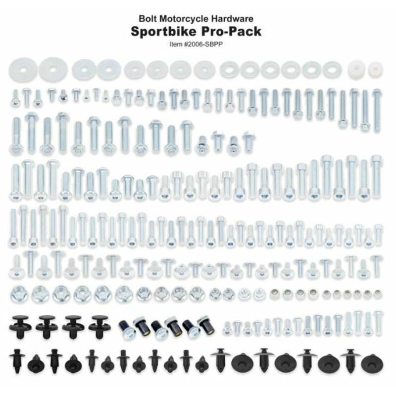 Pack de tornillería Bolt motos deportivas HONDA-KAW-SUZ-YAM