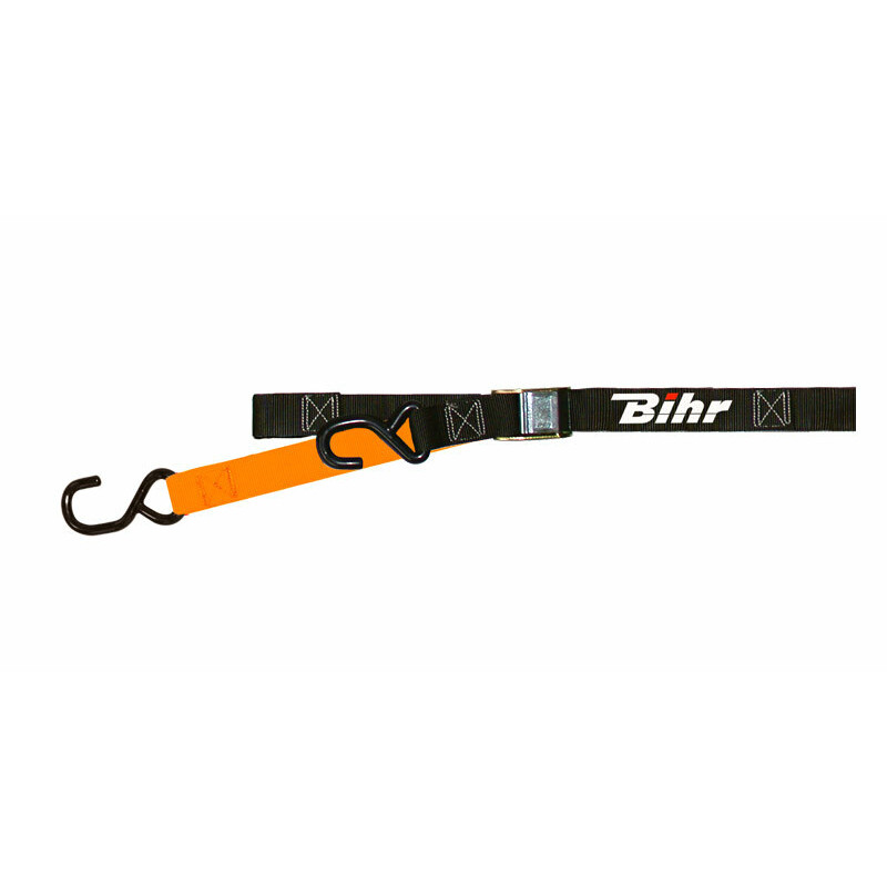 Correas con hebilla bicolores BIHR negro/naranja
