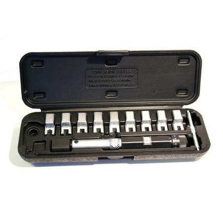 Llave dinamométrica para radios, 8 puntas de 5´1 a 6´9mm, 1 punta con 6 caras BUZZETTI