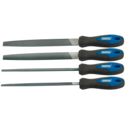 Juego de 4 limas planas DRAPER 200mm