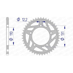 Corona AFAM aluminio 165801 - Paso 520
