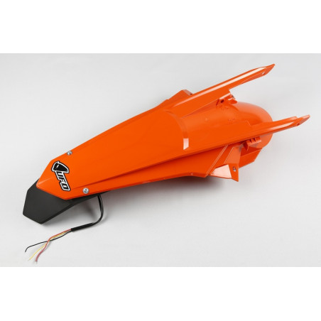 Guardabarros trasero con portamatrículas LED UFO KTM naranja KT04070-127