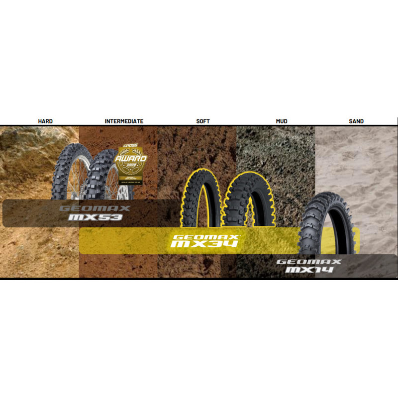 Neumático DUNLOP GEOMAX MX53 100/90-19 M/C NHS 57M TT