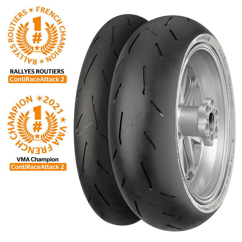 Neumático CONTINENTAL CONTIRACEATTACK 2 SOFT 120/70 ZR 17 M/C 58W TL