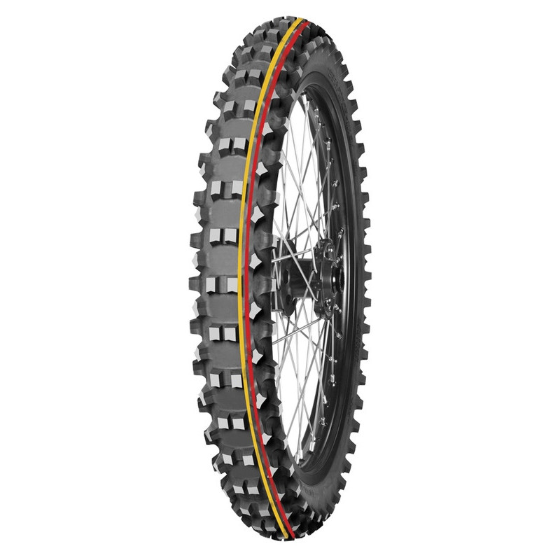 Neumático MITAS TERRA FORCE-MX SM 70/100-14 40M TT SOFT TO MEDIUM RED YELLOW