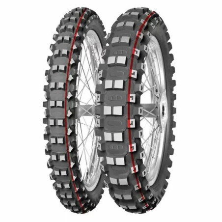 Neumático MITAS TERRA FORCE-MX MH 80/100-12 (2.50-12) NHS 50M TT MEDIUM TO HARD RED GREEN