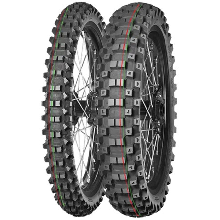 Neumático MITAS TERRA FORCE-MX MH 90/100-16 NHS 51M TT MEDIUM TO HARD RED GREEN