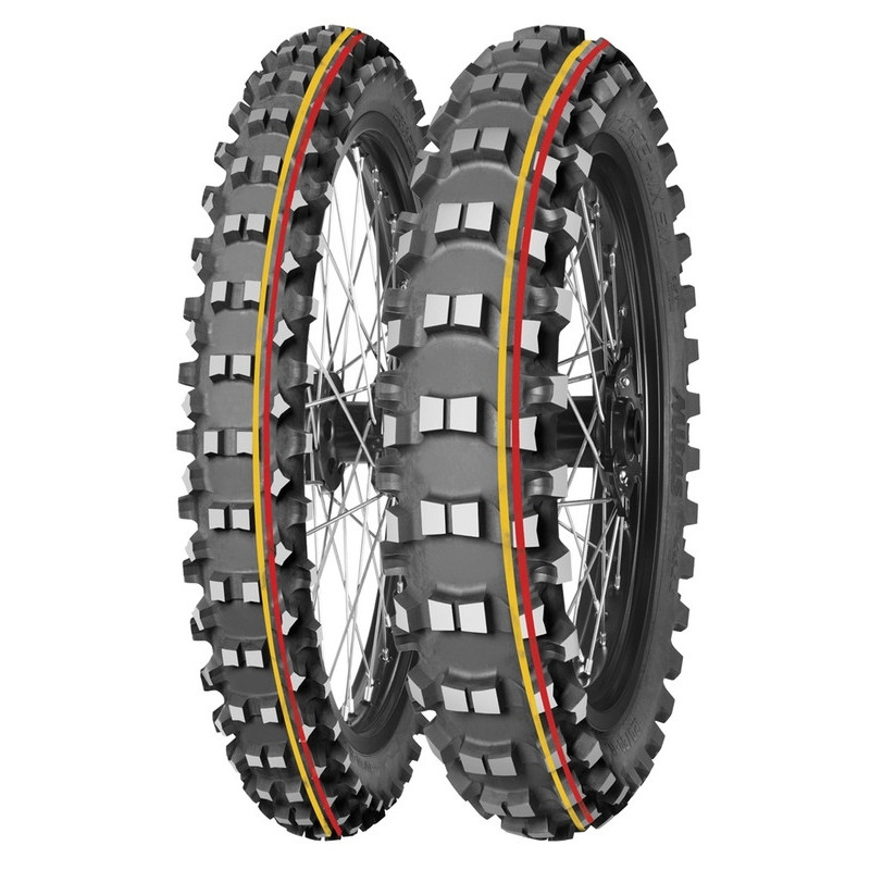 Neumático MITAS TERRA FORCE-MX SM 70/100-19 NHS 42M TT SOFT TO MEDIUM RED YELLOW