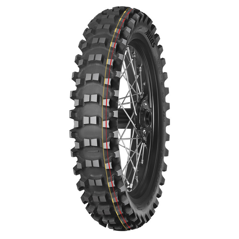 Neumático MITAS TERRA FORCE-MX SM 90/100-14 49M TT SOFT MEDIUM TERRAIN RED YELLOW NHS