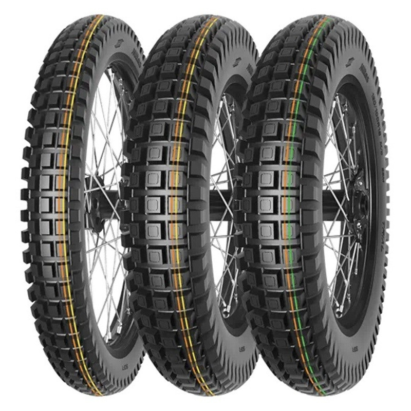Neumático MITAS TRIAL 120/100 R 18 68M TL/TT SOFT ORANGE YELLOW