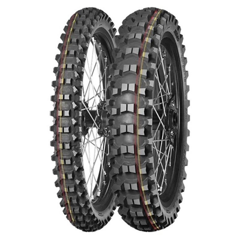 Neumático MITAS TERRA FORCE-MX SM 100/90-19 NHS 57M TT SOFT TO MEDIUM RED YELLOW