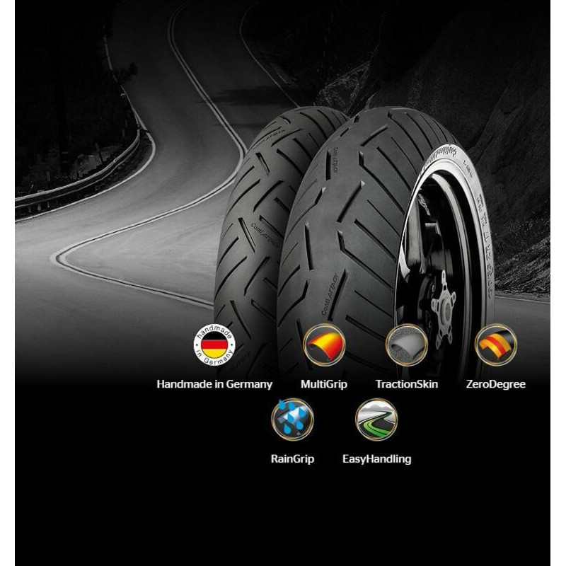 Neumático CONTINENTAL CONTIROADATTACK 3 160/60 ZR 17 M/C (69W) TL