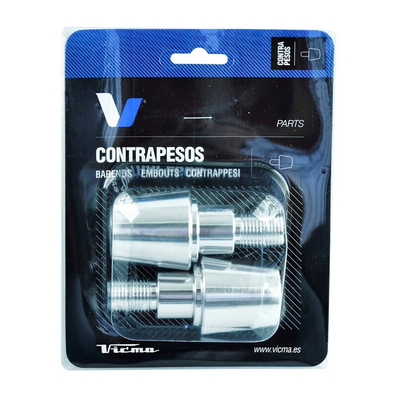 Contrapesos de manillar V PARTS Aluminio Yamaha Plata