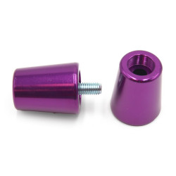 Contrapesos de manillar V PARTS Aluminio Violeta