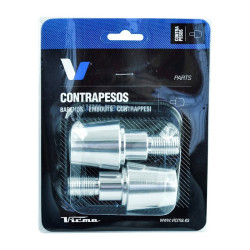 Contrapesos de manillar V PARTS Aluminio Carbono 2