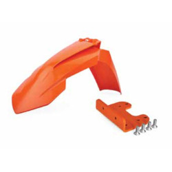 Guardabarros delantero POLISPORT Restyling naranja con adaptador
