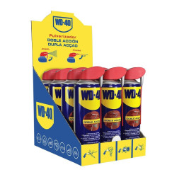 Lubricante multiusos WD-40 con pulverizador doble acción - Spray 500ml x 12 en expositor