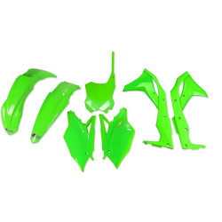 Kit plástica UFO verde fluor Kawasaki KX250F