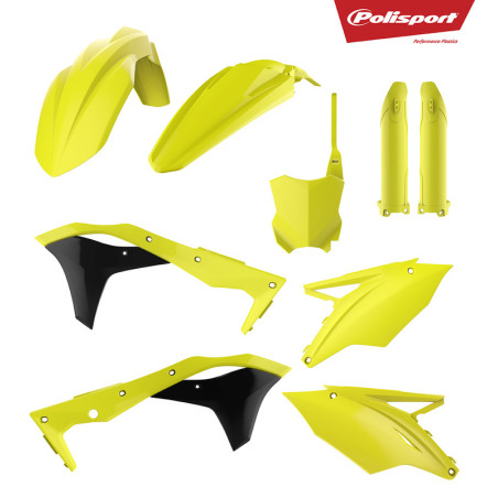 Kit de plástica completo Polisport Kawasaki amarillo fluor 90743