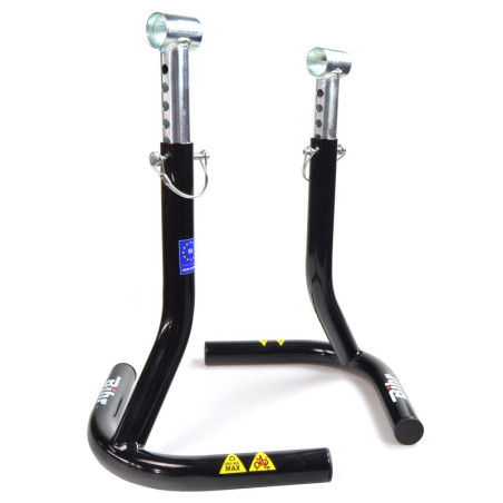 Caballete (candelabros) traseros gemelos Bihr al reposapie - Extensible 390mm-480mm