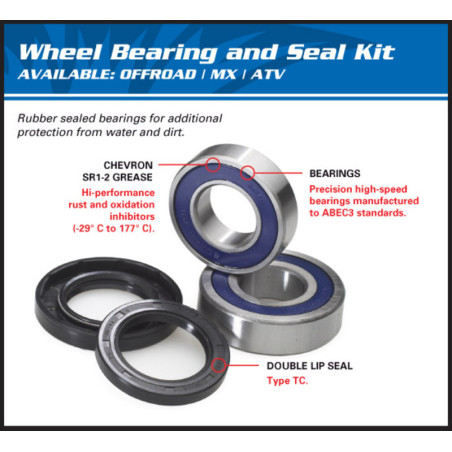 Kit rodamientos de rueda All Balls 25-1102