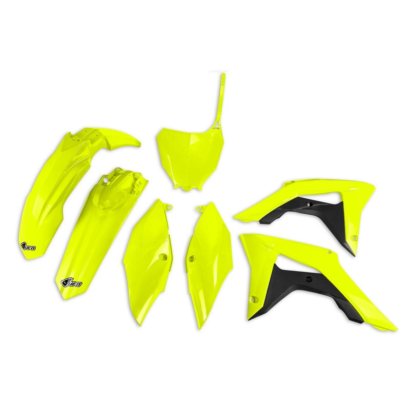 Kit plástica completo UFO Honda amarillo fluor HOKIT119-DFLU