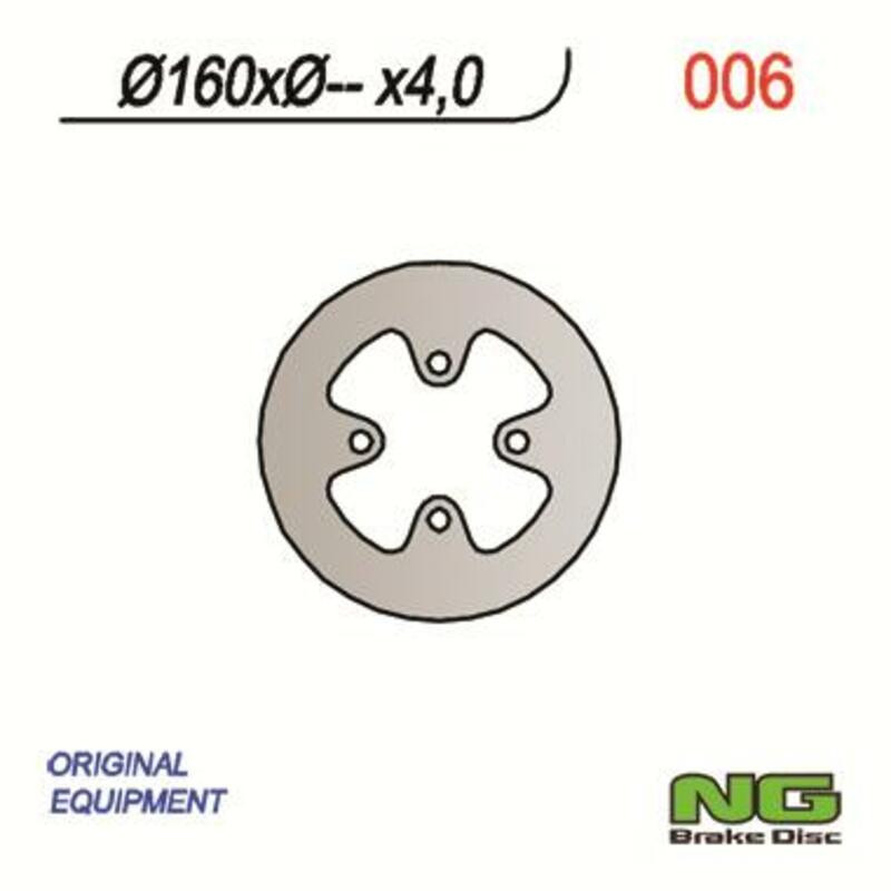 Disco de freno NG BRAKES redondo fijo