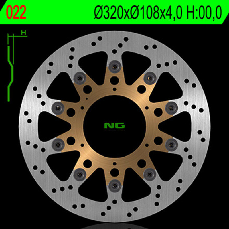 Disco de freno NG BRAKES redondo flotante