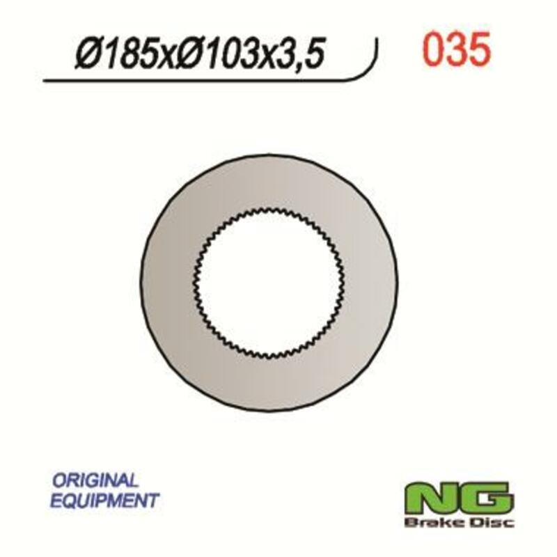 Disco de freno NG BRAKES redondo fijo