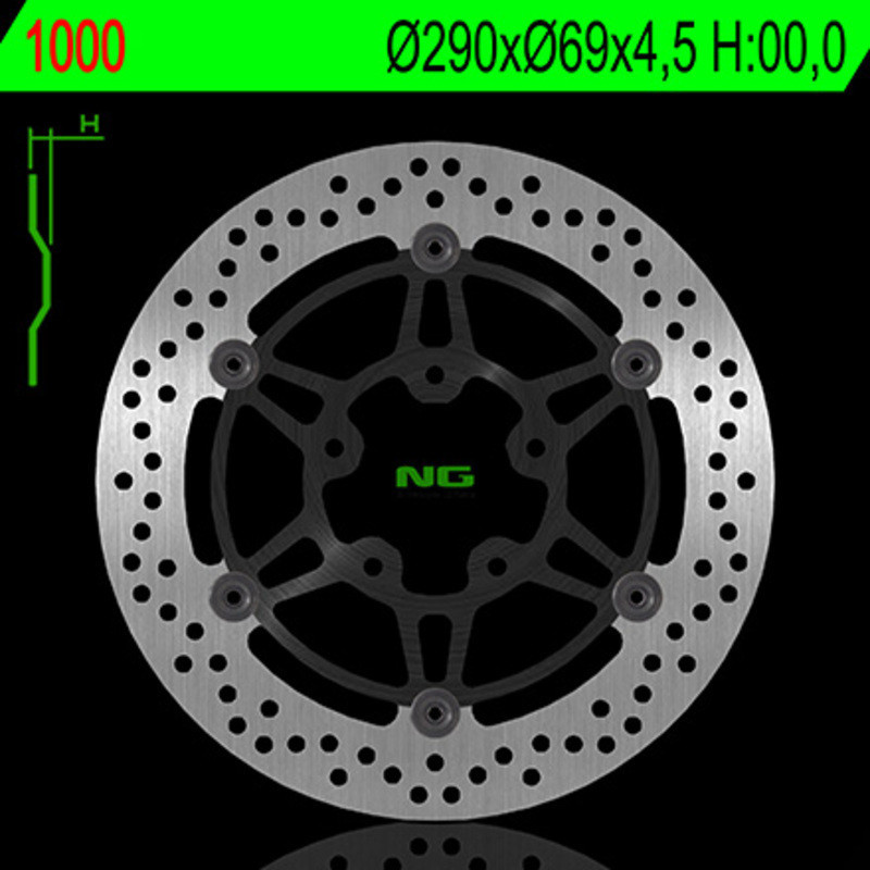 Disco de freno NG BRAKES redondo flotante