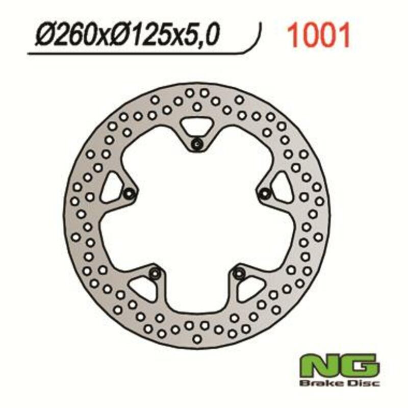 Disco de freno NG BRAKES redondo fijo
