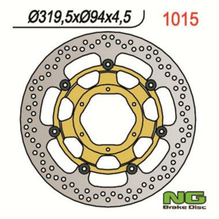 Disco de freno NG BRAKES redondo flotante