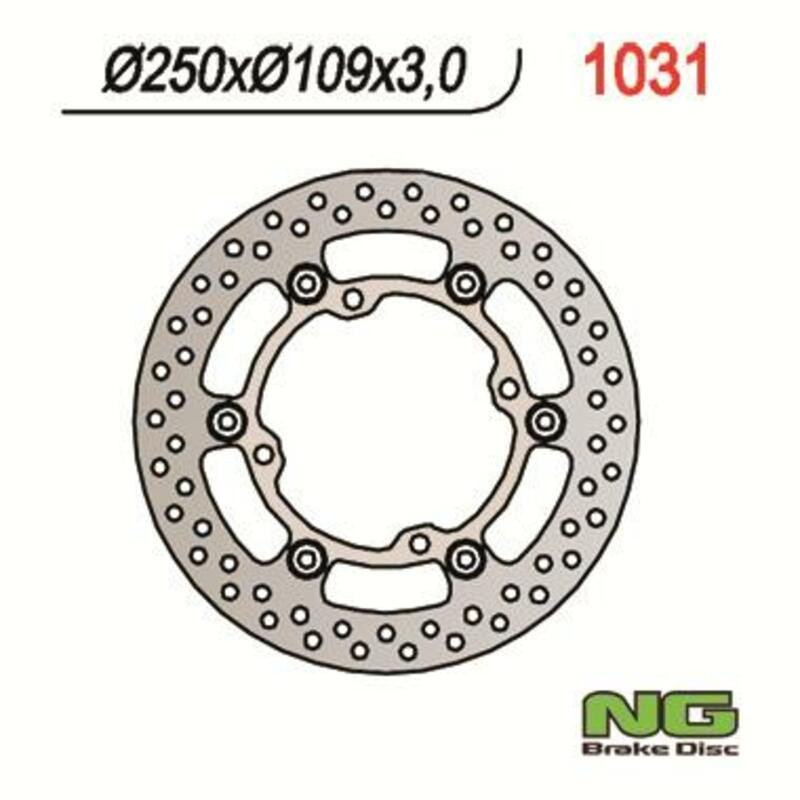 Disco de freno NG BRAKES redondo flotante
