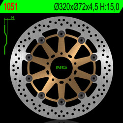 Disco de freno NG BRAKES redondo flotante