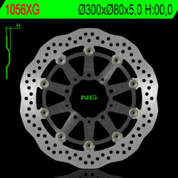 Disco de freno NG BRAKES ondulado flotante