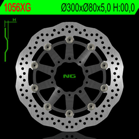 Disco de freno NG BRAKES ondulado flotante