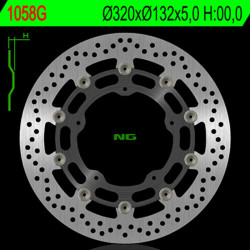 Disco de freno NG BRAKES redondo flotante Ø320mm · ref 9621058G