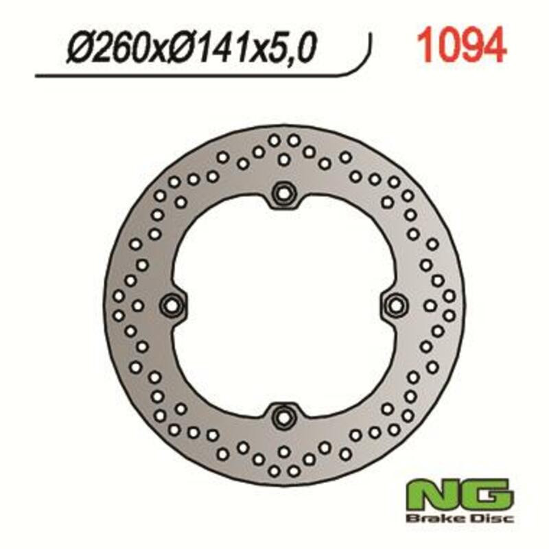 Disco de freno NG BRAKES redondo fijo